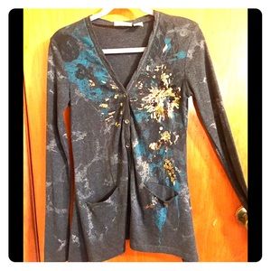 Miss Me beaded cardigan